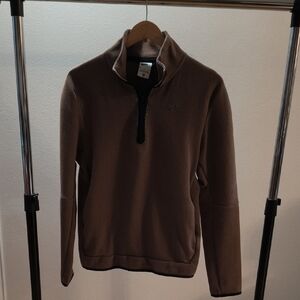 Nike Men's Brown Zip-Up Sweater